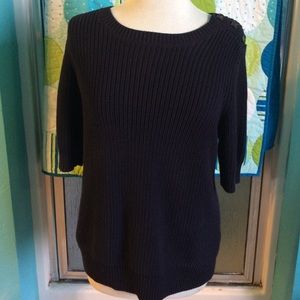 NAVY BLUE SWEATER TALBOTS XL